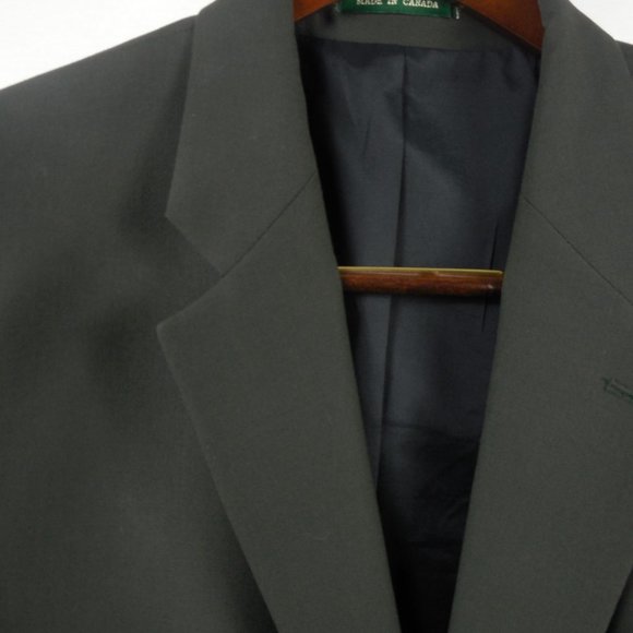 LAUREN RALPH LAUREN Men's Jacket 43R Sport Coat Dark Green Blazer 2 Button - Picture 3 of 10